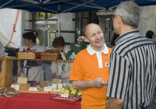 CVP-Strassenfest in St.Galler Marktgasse mit aktiver Sarganserländer Beteiligung